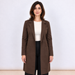 [MIXMUSE.COUTURE] Blazer Lungo Effetto Scamosciato Con Tasche
