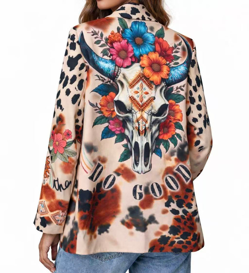 [MIXMUSE.NOHO] BLAZER CON STAMPE