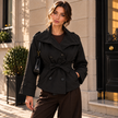 [MIXMUSE.SOUL] Naomi, Giubbotto Trench Collo A Imbuto