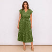 [MIXMUSE.COUTURE] Vestito Incrociato Plissettato A Pois