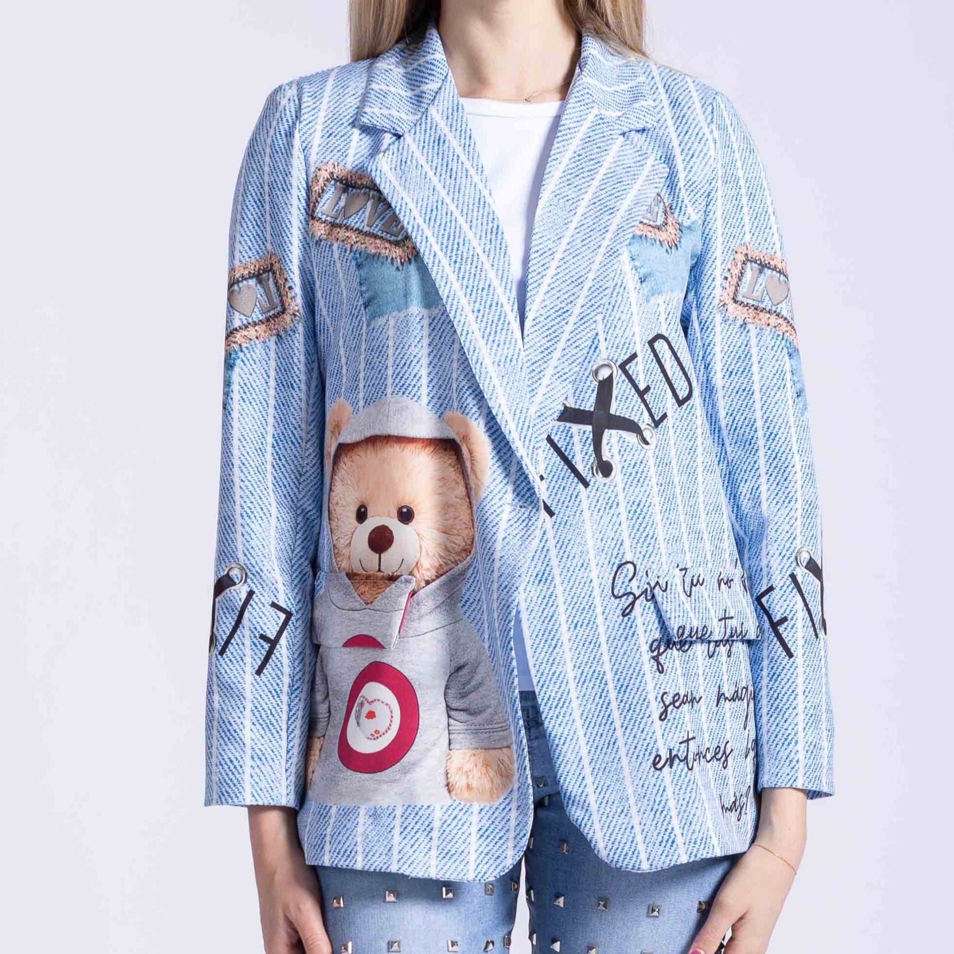 [MIXMUSE.NOHO] BLAZER CON STAMPE
