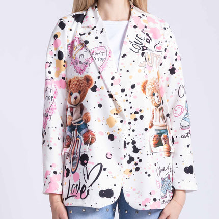 [MIXMUSE.NOHO] BLAZER CON STAMPE