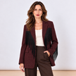 [MIXMUSE.NOHO] Blazer Con Frange A Contrasto