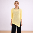 [MIXMUSE.NOHO] Noa, Maglia Traforata Con Taglio Asimmetrico