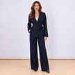 [MIXMUSE.NOHO] Completo Blazer Incrociato con Laccio Laterale e Pantalone Elegante