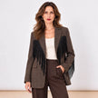[MIXMUSE.NOHO] Blazer Con Frange A Contrasto