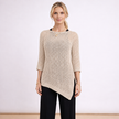 [MIXMUSE.NOHO] Noa, Maglia Traforata Con Taglio Asimmetrico