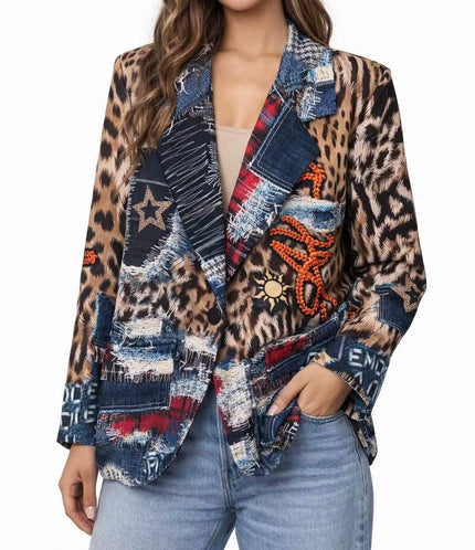 [MIXMUSE.NOHO] BLAZER CON STAMPE