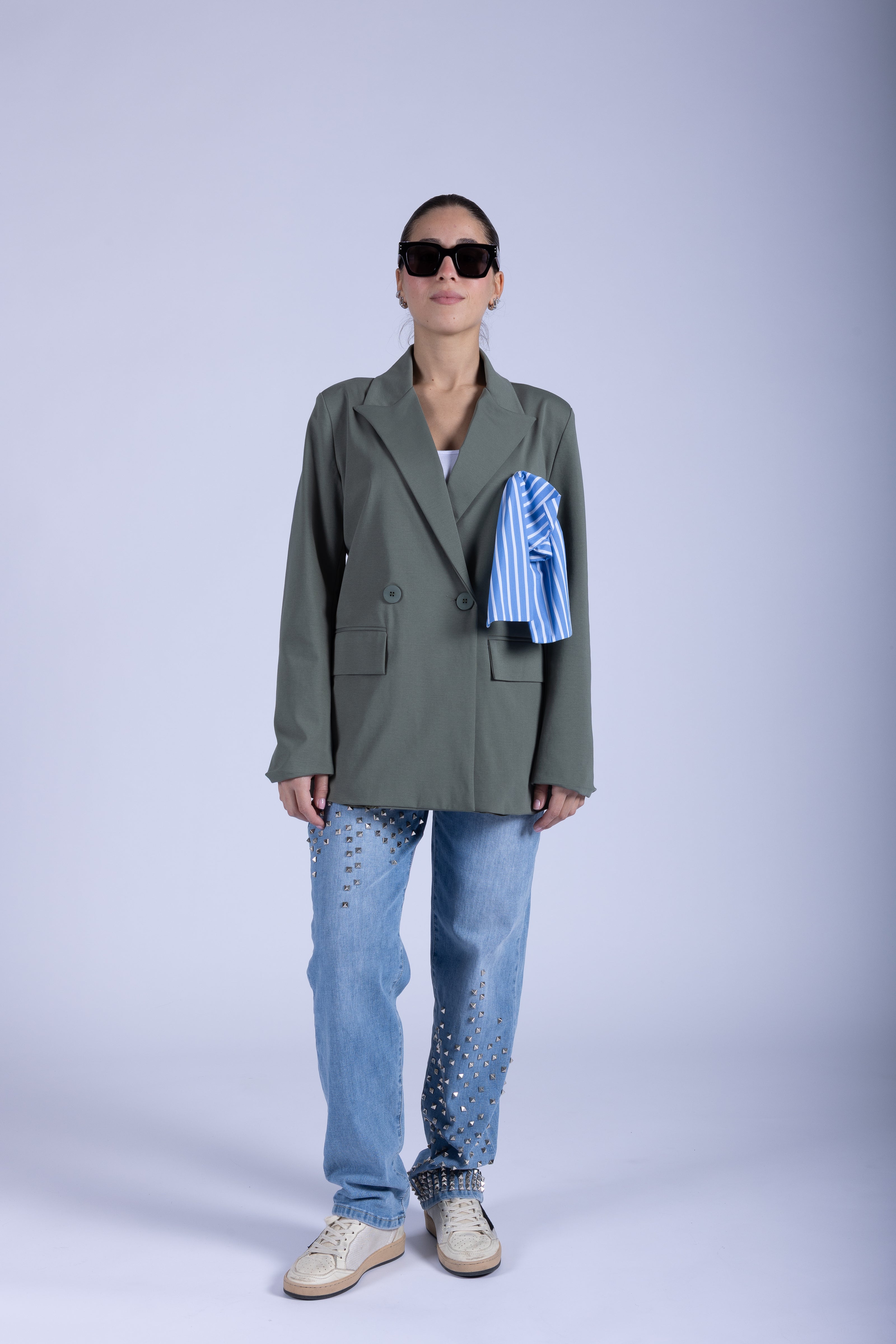 BLAZER DOPPIOPETTO CON FIOCCO