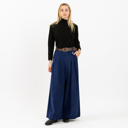 [MIXMUSE.NOHO] Pantaloni Dea in Velluto a Coste con Cintura