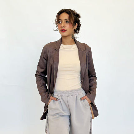 [MIXMUSE.NOHO]  Blazer In Camoscio