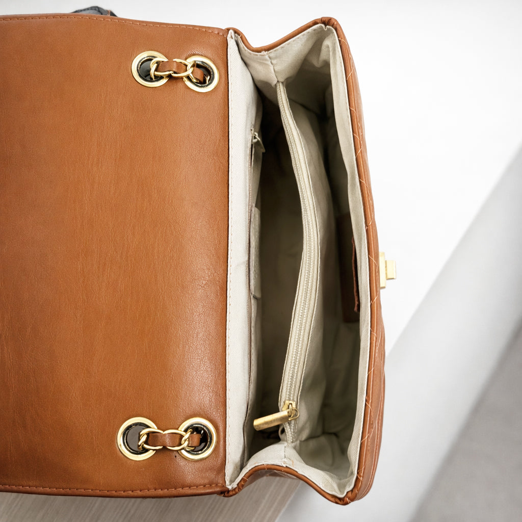 [MIXMUSE.COUTURE] Paris, Borsa A Spalla In Vera Pelle Trapuntata