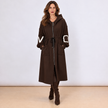[MIXMUSE.NOHO] Nolita, Cappotto Combinato con Maniche in Maglia e Zip