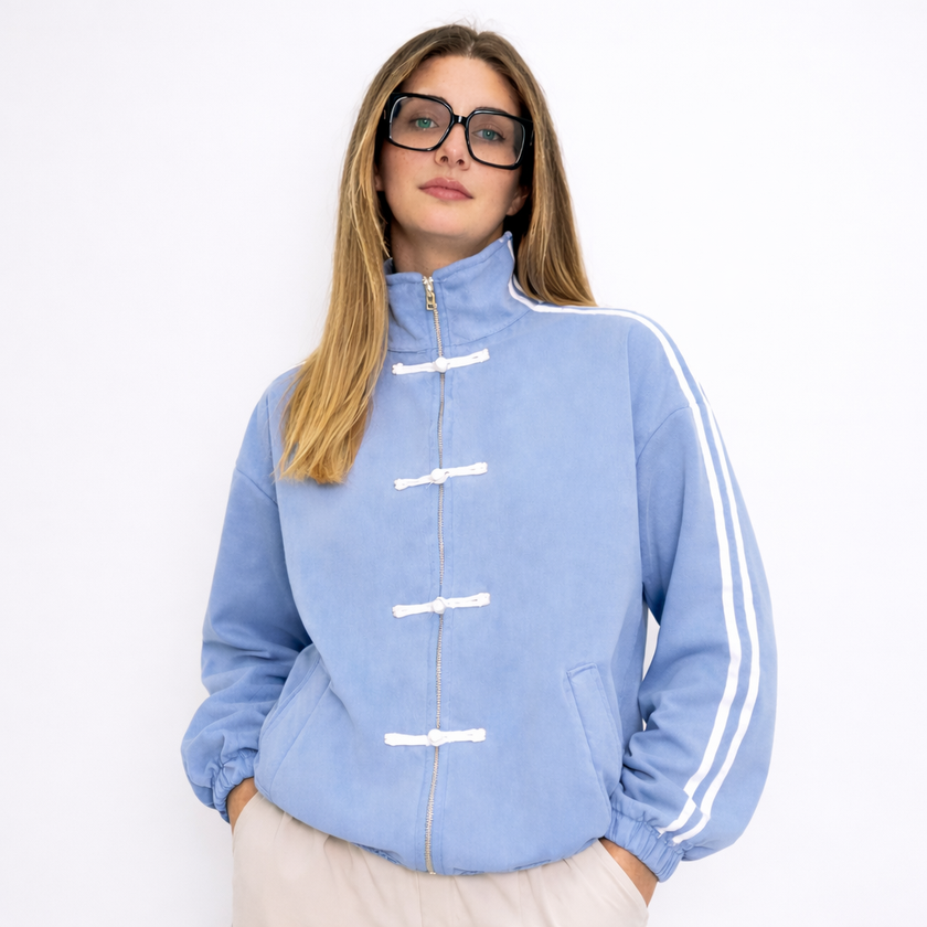 [MIXMUSE.SOUL] Giacca Dragon, Sporty Chic Stile Cinese