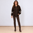 [MIXMUSE.NOHO] Nolita, Cappotto Combinato con Maniche in Maglia e Zip