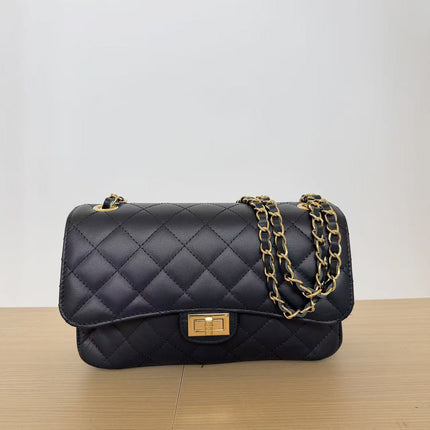 [MIXMUSE.COUTURE] Paris, Borsa A Spalla In Vera Pelle Trapuntata