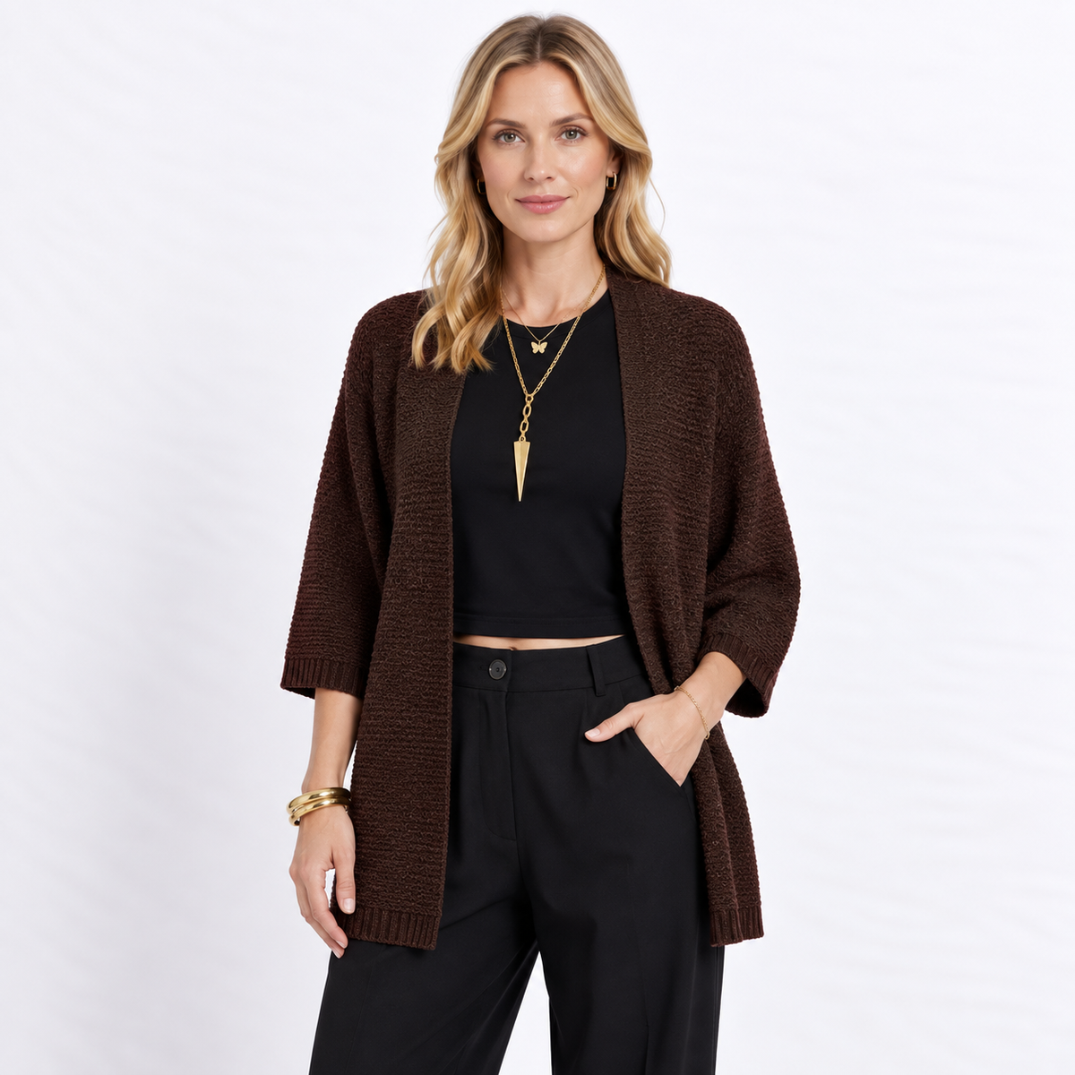 [MIXMUSE] Riviera, Cardigan In Maglia