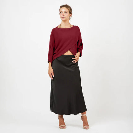 [MIXMUSE.NOHO] Top Aurora asimmetrico in maglia leggera