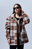 CAPPOTTO A QUADRI IN LANACOTTA
