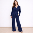 [MIXMUSE.COUTURE] Spring, Completo Pantaloni E Maglia Incrociata