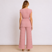 [MIXMUSE] Tokyo, Completo Plissettato Con Top Con Laccetto In Vita E Pantalone
