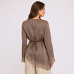 [MIXMUSE.NOHO] Maglia Satinata Con Dettaglio Pizzo