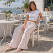 [MIXMUSE.SOUL] Pantalone Fluido Effetto Satin