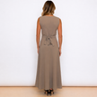 [MIXMUSE.NOHO] Vestito Lungo Con Fiocco Sul Retro