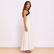 [MIXMUSE.NOHO] Vestito Con Spalline Incrociate A Contrasto