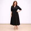 [MIXMUSE.COUTURE] Sabry, Abito Chemisier Misto Lino