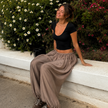 [MIXMUSE.SOUL] Pantaloni Ampi Con Coulisse Regolabile