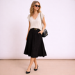 [MIXMUSE] Smanicato In Maglia Con Scollo a V e Bottoni Laterali