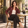 [MIXMUSE.COUTURE] Giacca Corta Con Alamari E Bottoni Dorati