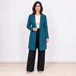[MIXMUSE.COUTURE] Blazer Lungo Effetto Scamosciato Con Tasche