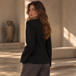 [MIXMUSE.SOUL] Giacca Blazer Sagomata Con Bottoni Rivestiti