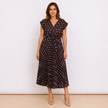 [MIXMUSE.COUTURE] Vestito Incrociato Plissettato A Pois