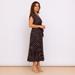 [MIXMUSE.COUTURE] Vestito Incrociato Plissettato A Pois