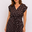 [MIXMUSE.COUTURE] Vestito Incrociato Plissettato A Pois