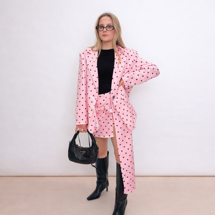 [MIXMUSE.SOUL] Completo Blazer + Panta-Gonna A Pois