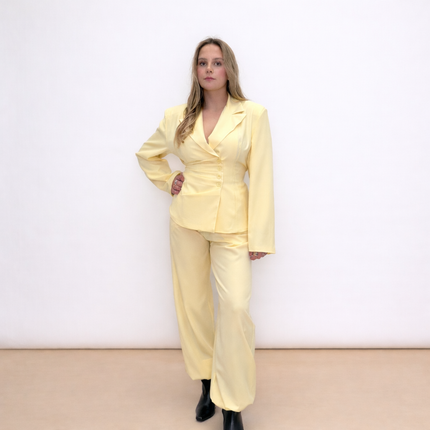 [MIXMUSE.SOUL] Completo Con Blazer Drappeggiato E Pantalone