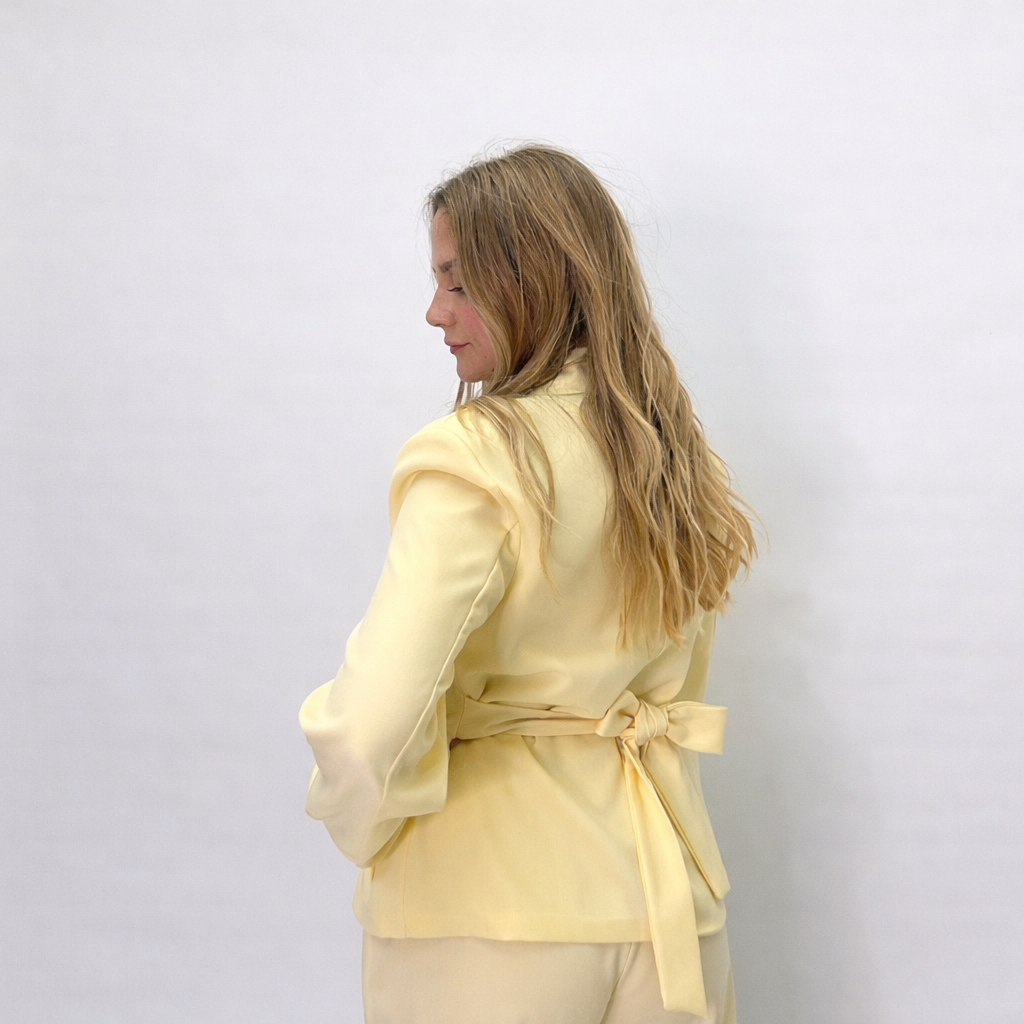 [MIXMUSE.SOUL] Completo Con Blazer Drappeggiato E Pantalone
