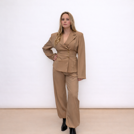 [MIXMUSE.SOUL] Completo Con Blazer Drappeggiato E Pantalone