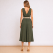 [MIXMUSE.COUTURE] Tuta Lunga Con Scollo Incrociato E Cintura