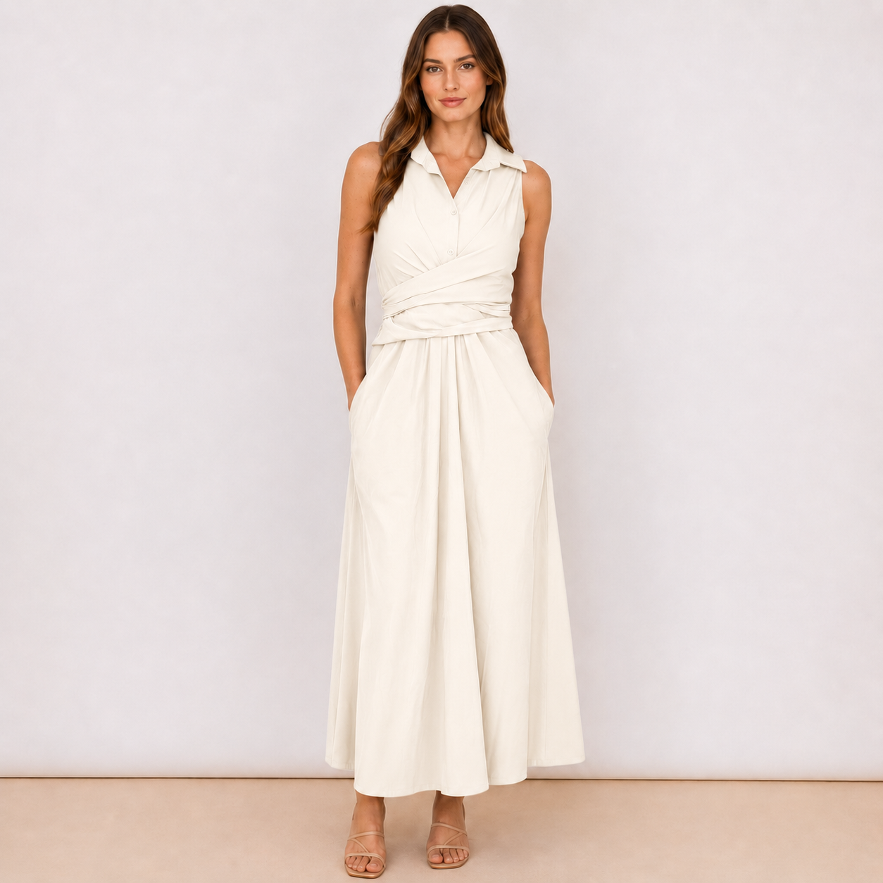 [MIXMUSE.NOHO] Bea, Vestito Con Laccio In Vita