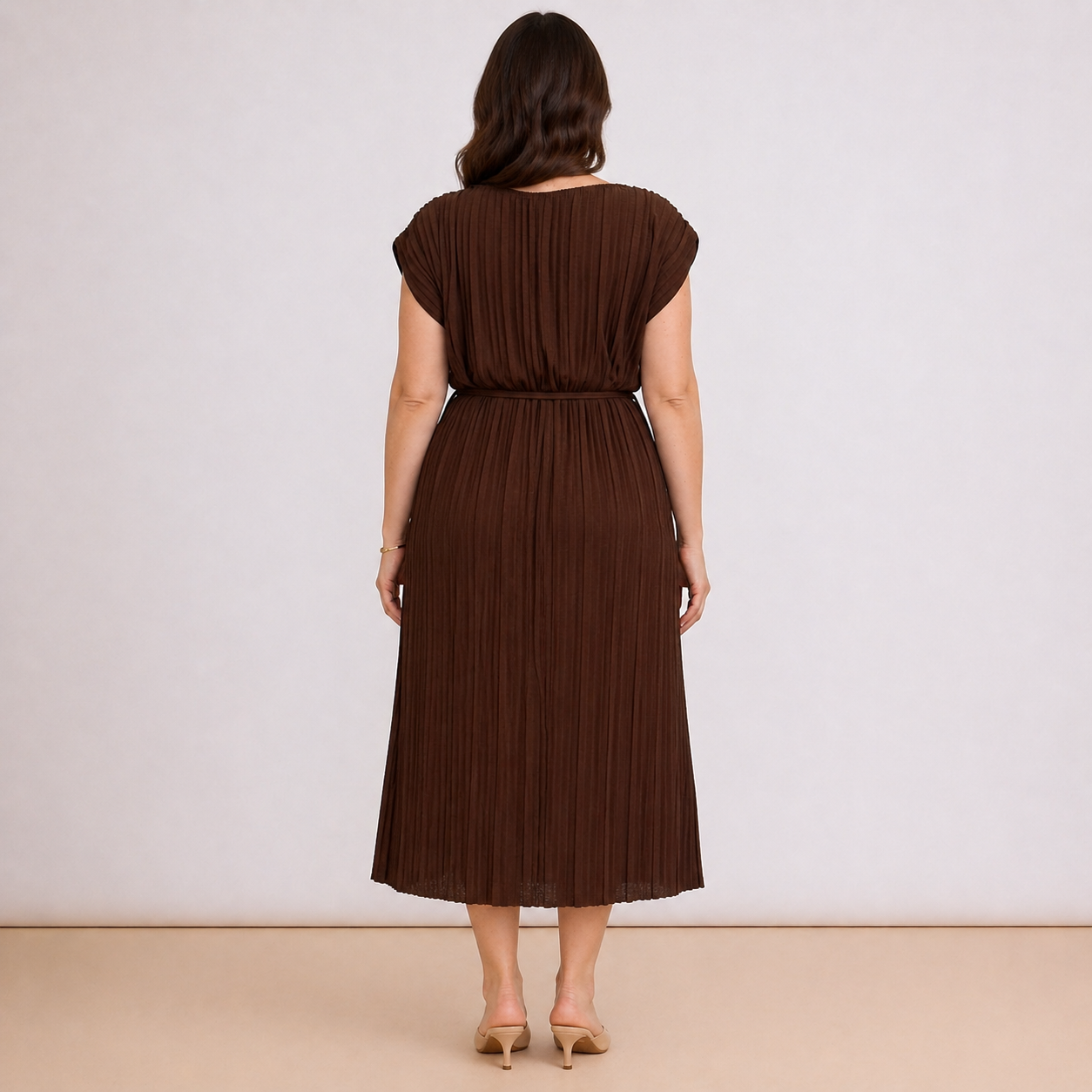 [MIXMUSE.COUTURE] Vestito Plissè Con Spallina
