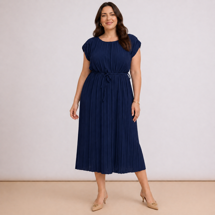 [MIXMUSE.COUTURE] Vestito Plissè Con Spallina