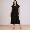 [MIXMUSE.COUTURE] Vestito Plissè Con Spallina
