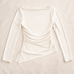 [MIXMUSE.SOUL] Maglia Con Drappeggio Laterale