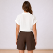 [MIXMUSE.COUTURE] Bora Bora, Camicia Annodata A Maniche Corte