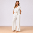 [MIXMUSE.COUTURE] City Chic, Coordinato Gessato Con Pantaloni E Camicia